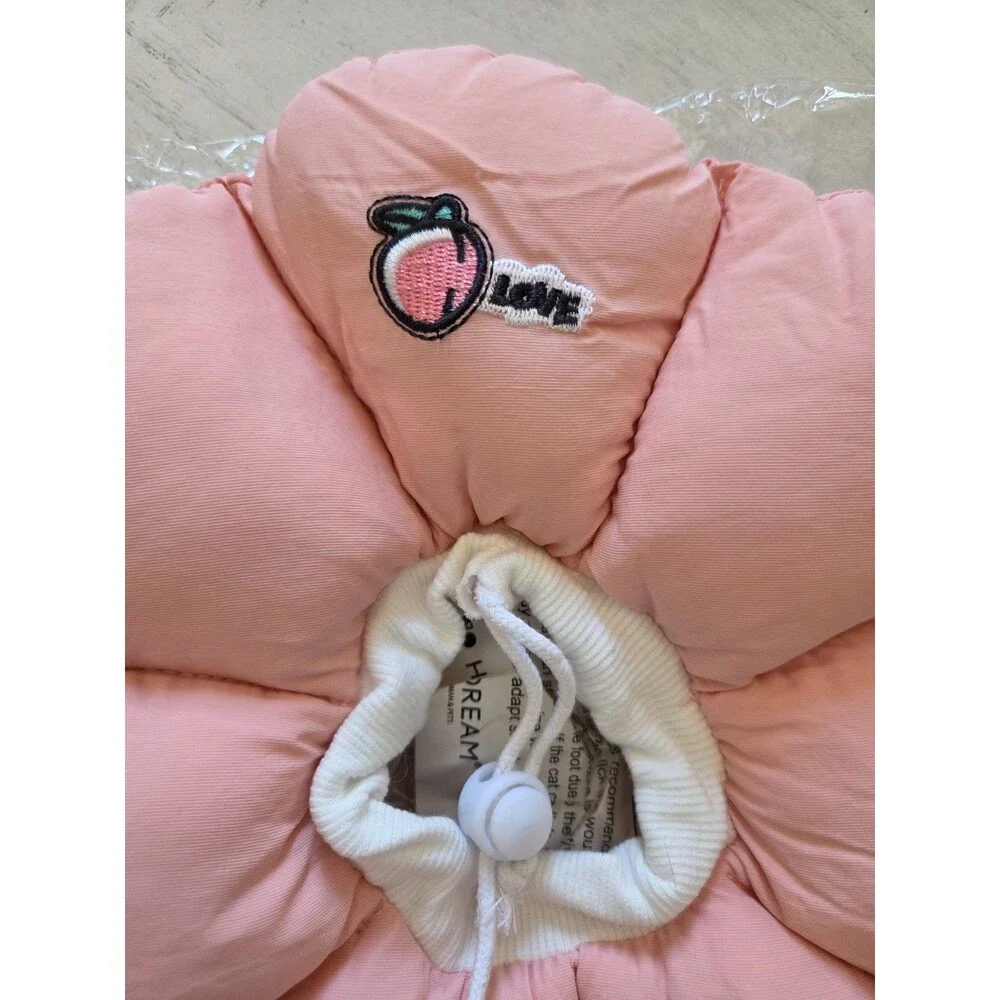 HiDREAM Cat Cone Collar - Pink Flower, Medium
